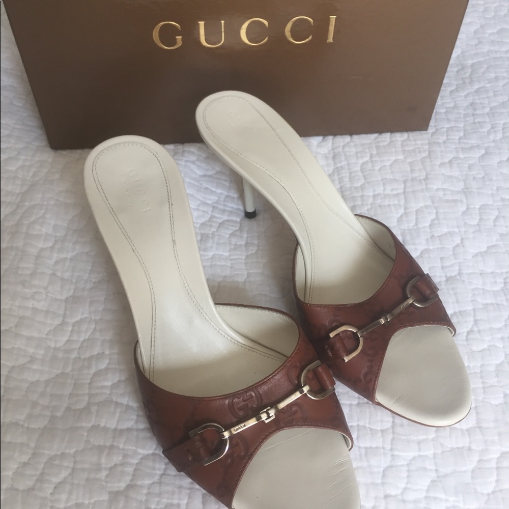 Gucci Hollywood sandals size 38.  Worn once.